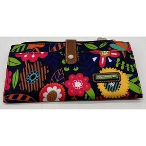 LILY BLOOM Playful Garden Liza Wallet Multicolor Floral Print Clutch